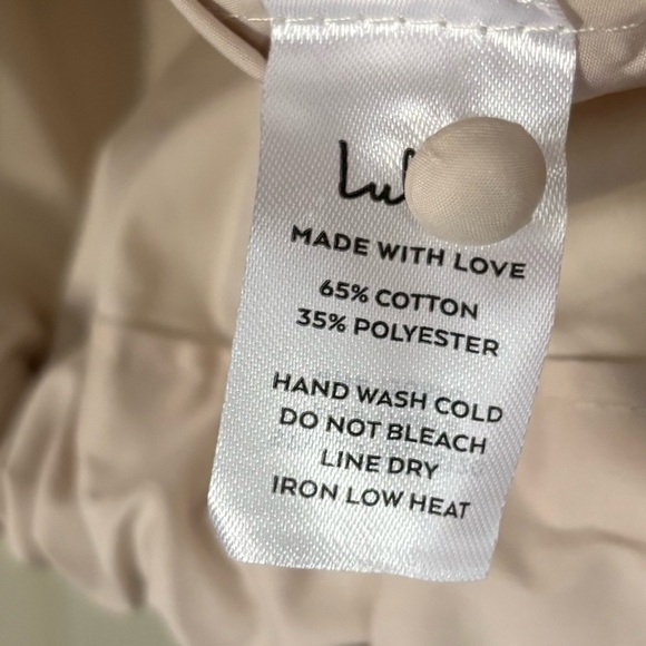 NWT Lulus Coolest Cutie Beige Short Sleeve Drawstring Crop Top - Picture 10 of 10